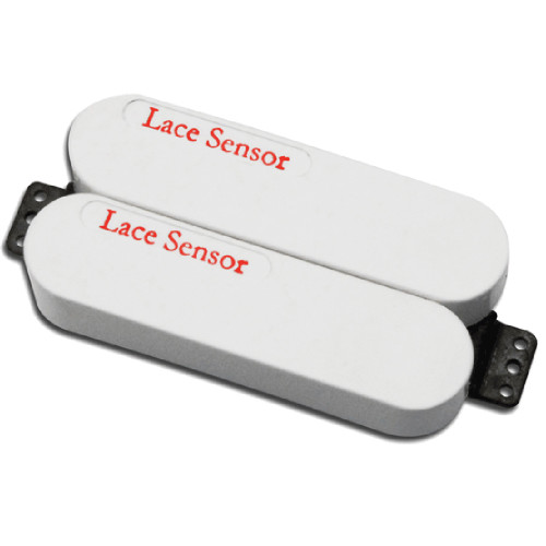 Lace Sensor Dually Red/Red bridge pickup - white