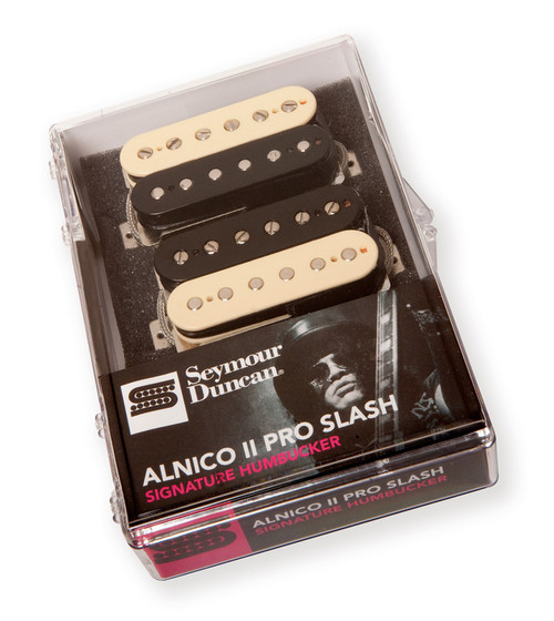Seymour Duncan Alnico II Pro Slash APH-2 Humbucker Pickup Set - zebra/reverse zebra