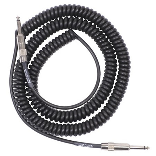 Lava Retro Coil Cable 20 ft straight to straight 1/4" - black