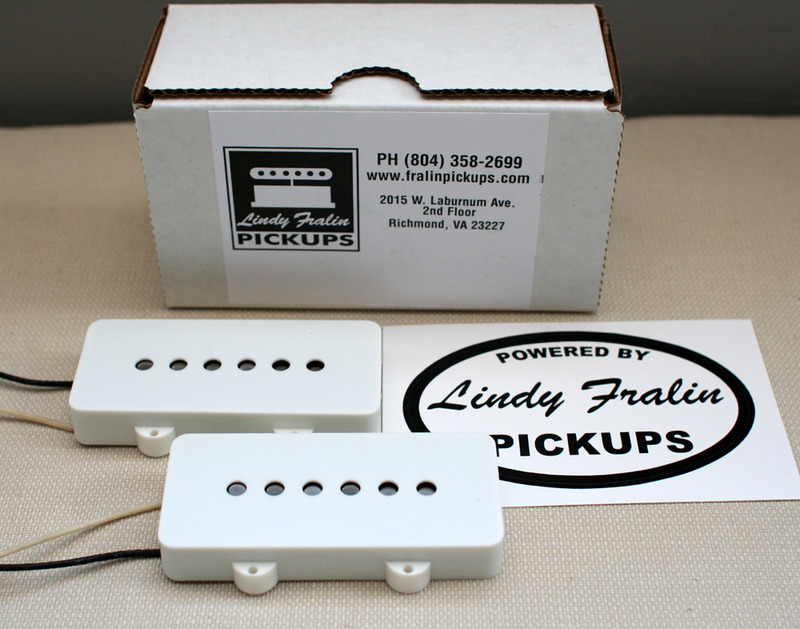 Lindy Fralin Jazzmaster Stock pickup set - white
