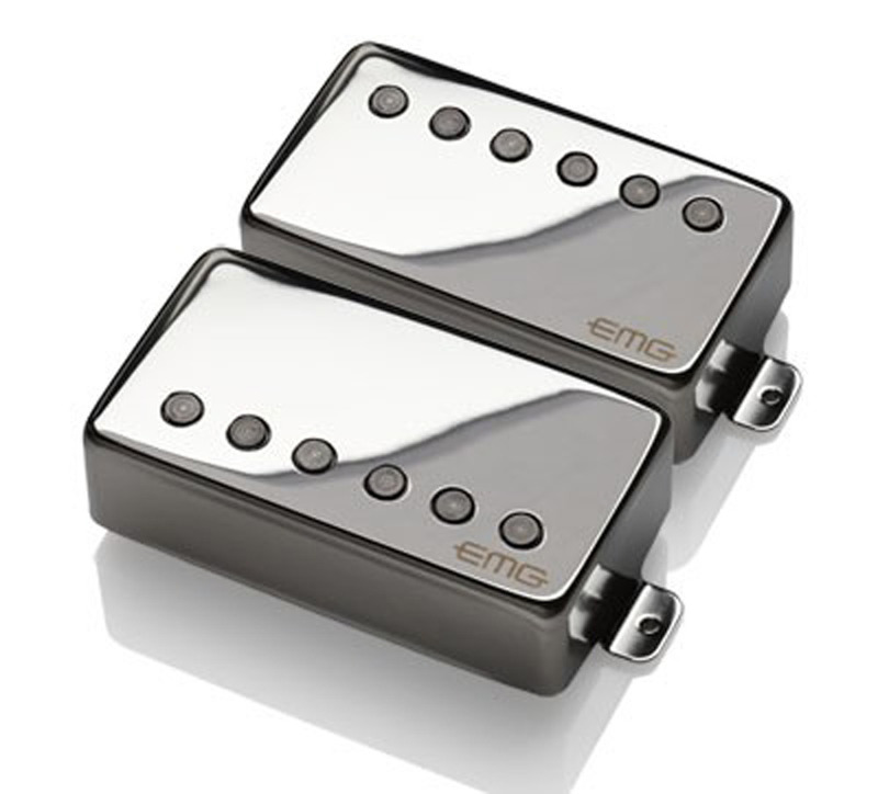 EMG 57 / 66 Active Alnico V Humbucker set - chrome