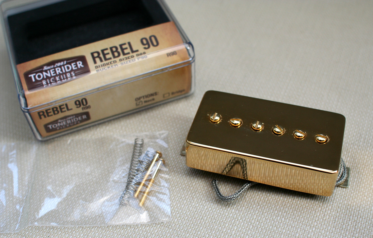 Tonerider Rebel 90 Humbucker Replacement P90 Bridge pickup - gold