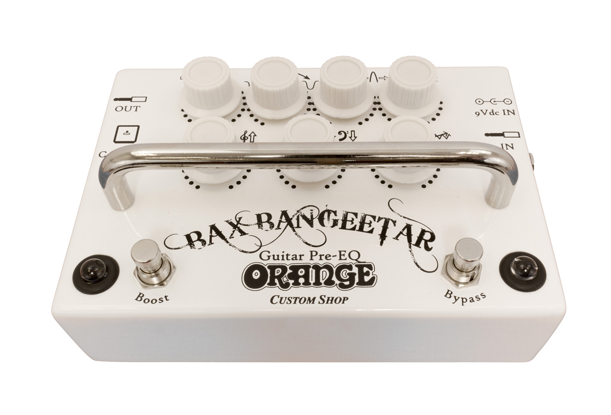 Orange Bax Bangeetar Guitar Preamp Eq Overdrive Pedal White Macdaddy Music Orange Bax Bangeetar Guitar Preamp Eq Overdrive Pedal White Macdaddy Music