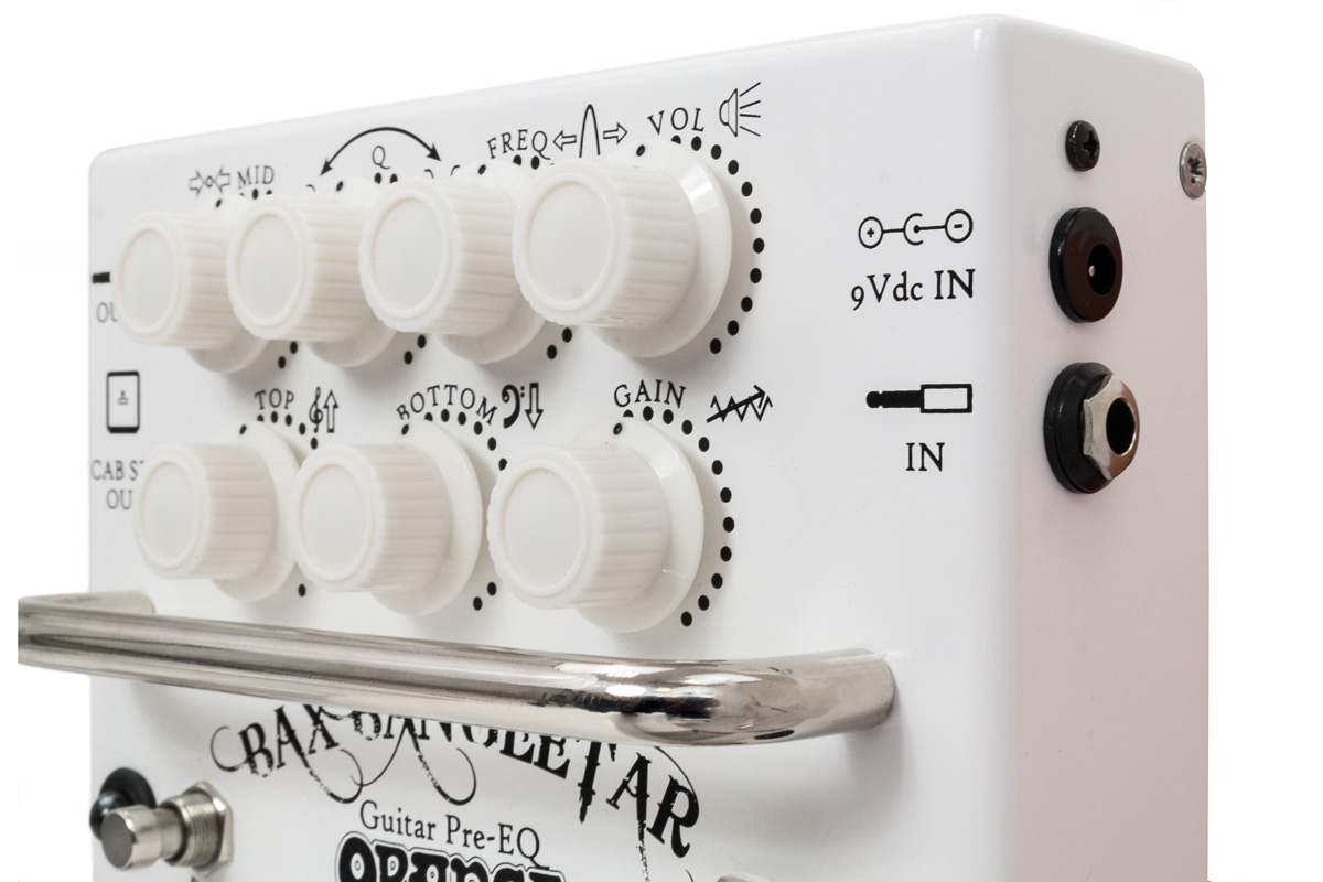 Orange Bax Bangeetar Guitar Preamp Eq Overdrive Pedal White Macdaddy Music Orange Bax Bangeetar Guitar Preamp Eq Overdrive Pedal White Macdaddy Music