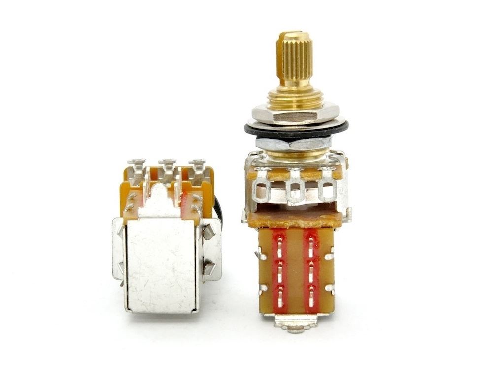 Emerson Custom PRO CTS 3//8/" 250K BLENDER Short Split Shaft Potentiometer