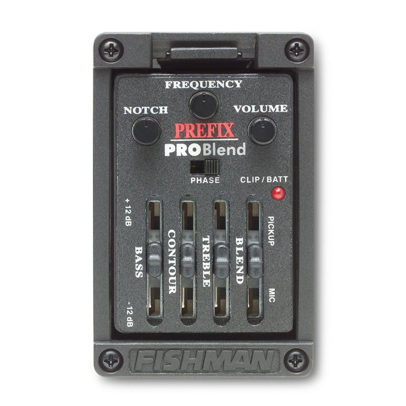Fishman Prefix Pro Blend Onboard Acoustic Guitar Preamp w/ Matrix Undersaddle Pickup - narrow
