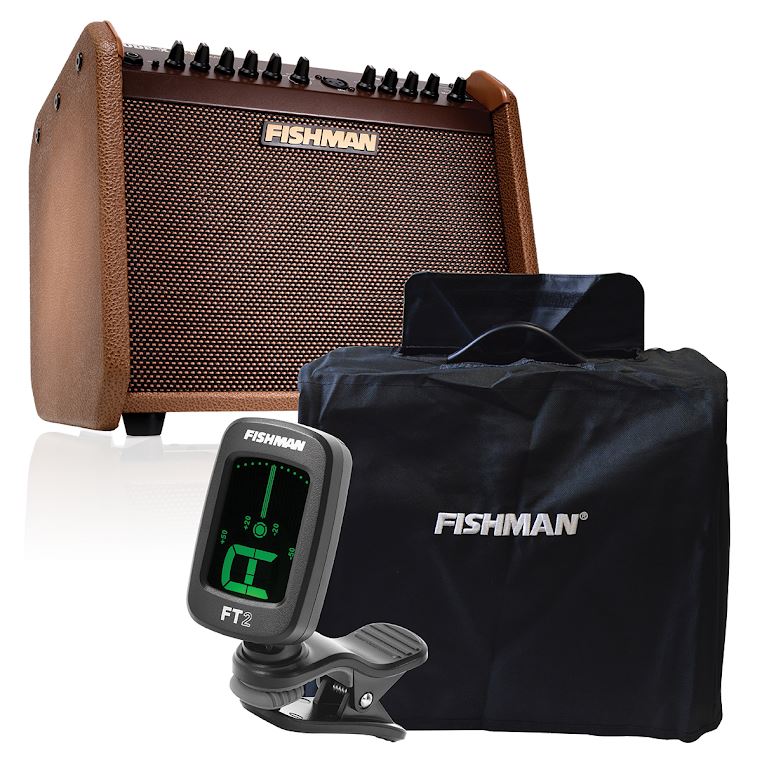Fishman Loudbox Mini Charge Acoustic Guitar Amplifier w/ free slip cover & FT-2 Tuner