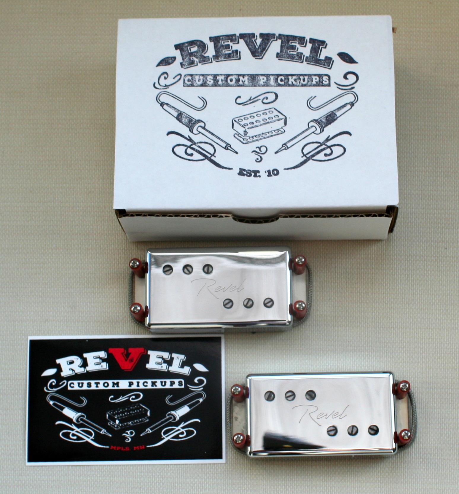 Revel Custom Vintage '72 Wide Range Humbucker pickup set - nickel