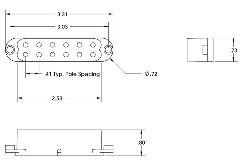 Seymour Duncan SL59-1 Little '59 for Strat - parchment, bridge