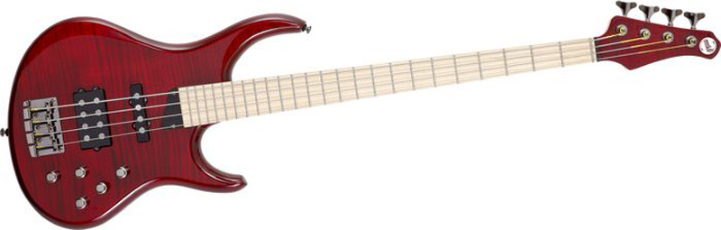 MTD Kingston Heir 4 String Bass Guitar - Translucent Cherry, Maple Fretboard