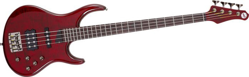 MTD Kingston Heir 4 String Bass Guitar - Translucent Cherry, Rosewood Fretboard