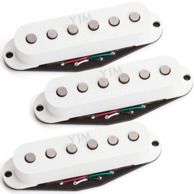 Seymour Duncan YJM Fury STK-S10 Single Coil Pickup Set (N/M/B) - White