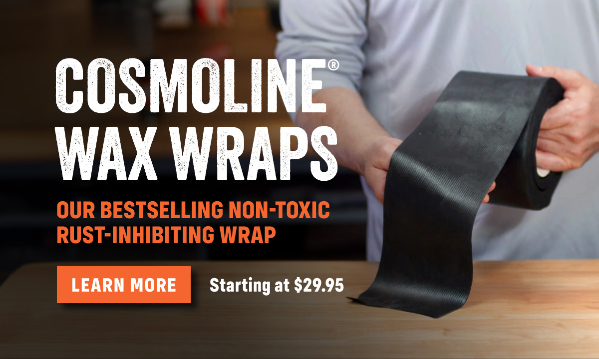 Cosmoline Rust-Inhibiting Wax Wrap #714  - Impregnated with Wax, Very Tacky & Self-Adhering