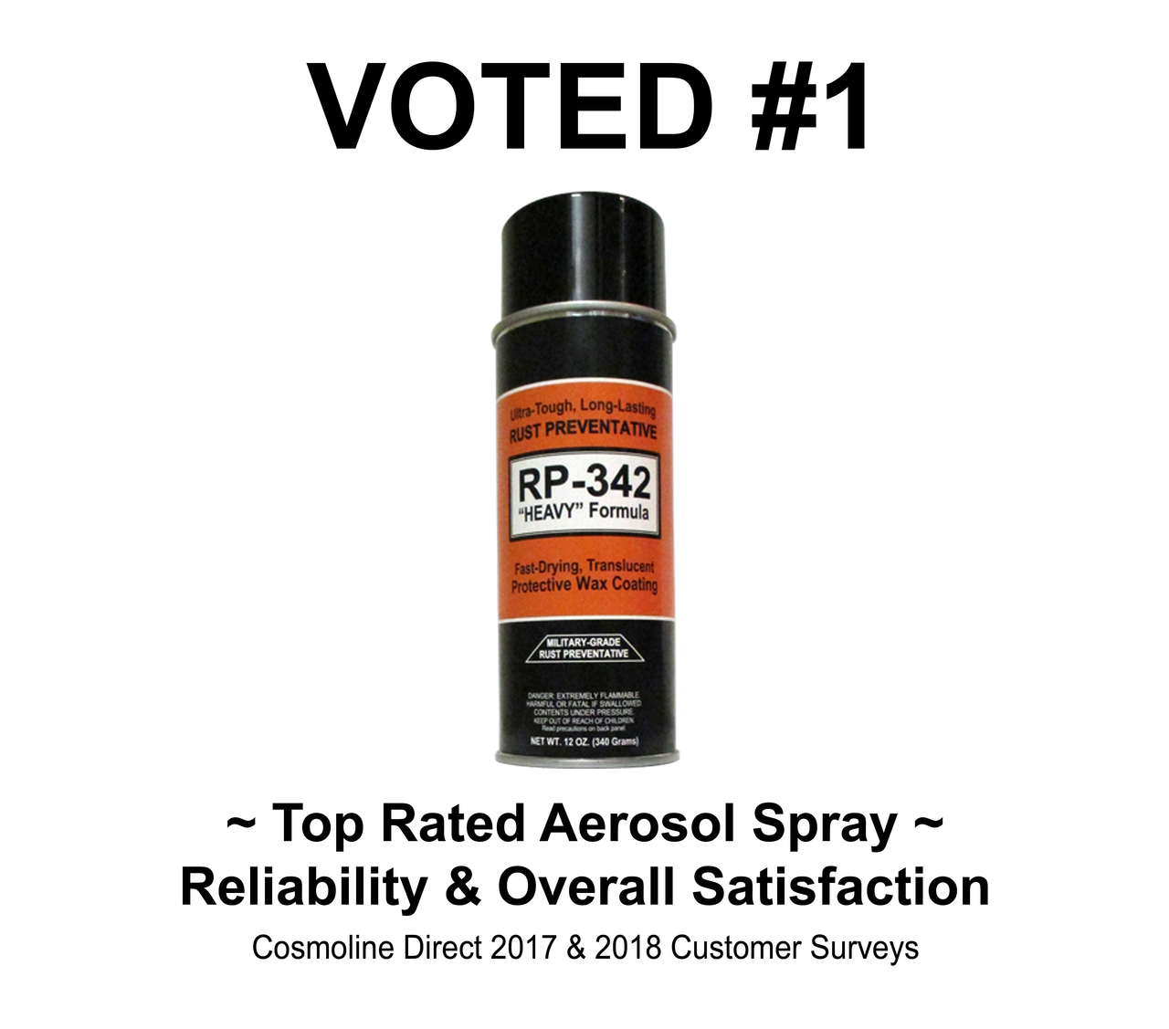 BULK:  RP-342 "HEAVY" Rust Preventive Spray