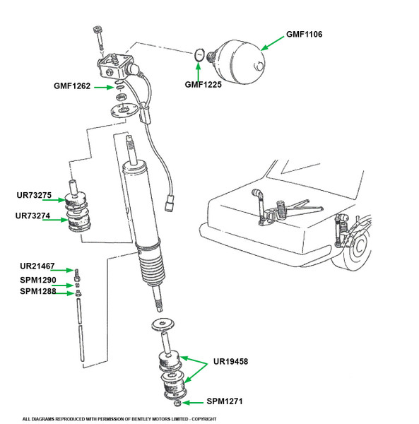 Upper Shock Damper Rubber Bush (UR73275)