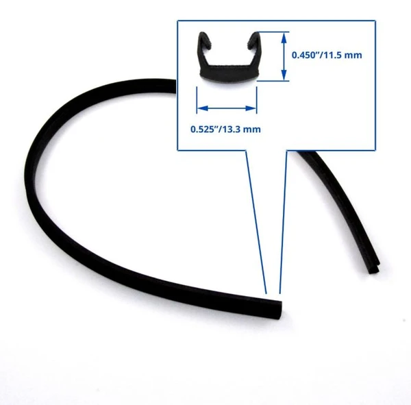 Drop Glass Channel Seal (Corniche & MPW) (PW81204)
