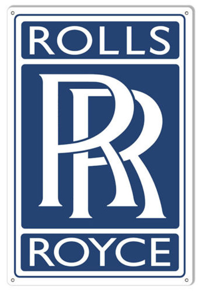 Rolls Royce Nostalgic Sign 12" x 18"