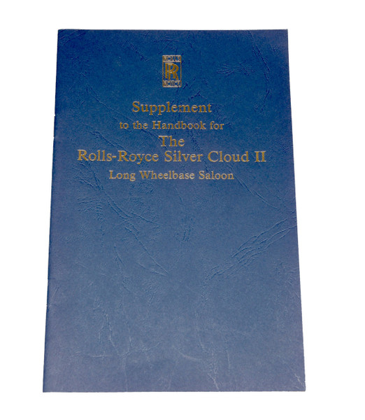 Supplement Handbook Sliver Cloud II LWB (TSD737)  SOLD  OUT