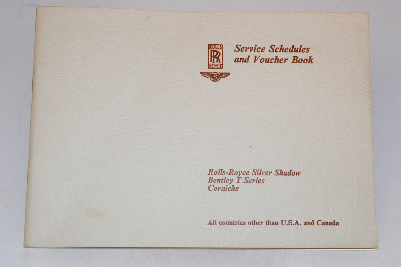 Service Schedule & Voucher Book (TSD4113)