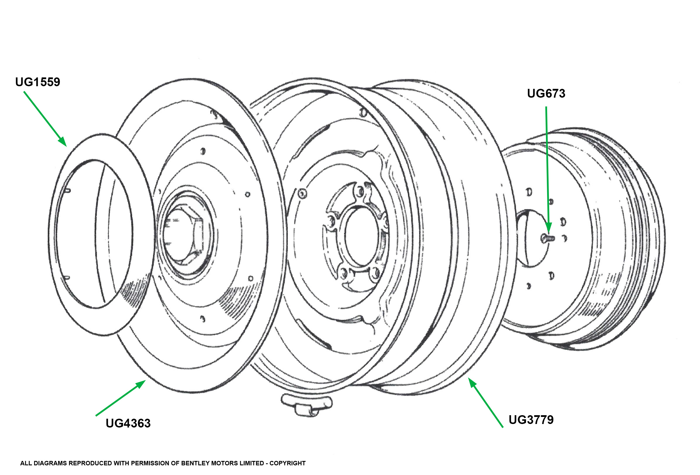 Brake Drum Retaining Screw (UG673)