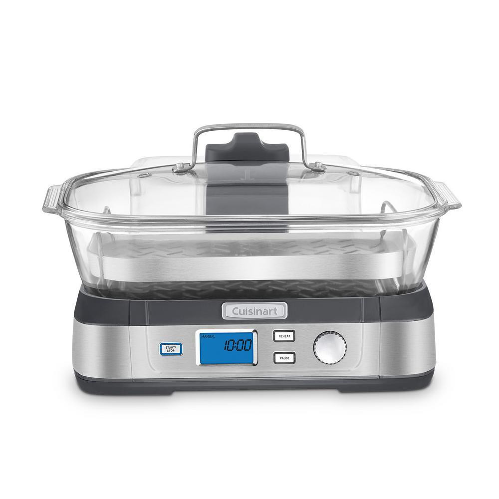 The Cuisinart - Cookfresh Digital Glass Steamer - Pearl Silver