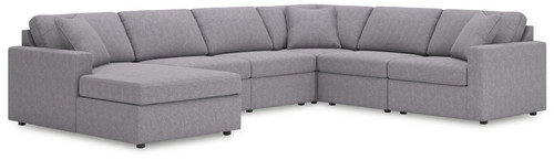 Modmax - 6-Piece Sectional With Laf Corner Chaise - Granite
