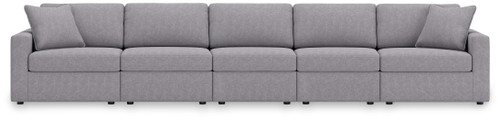 Modmax - 5-Piece Sectional With 3 Armless Chairs - Granite