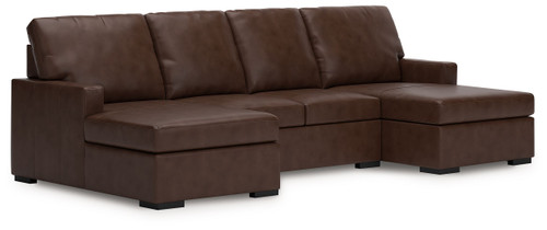 McDowlan - 3-Piece Sectional With Double Chaise - Coffee