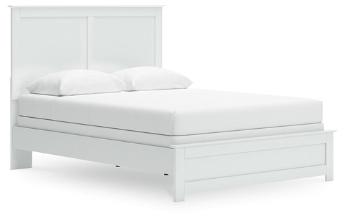 Bostwick Shoals - Queen Panel Bed With Framed Footboard - White