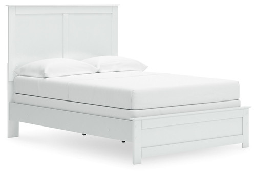 Bostwick Shoals - Full Panel Bed With Framed Footboard - White