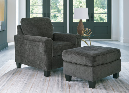 Erinslane - 2 Pc. - Chair, Ottoman - Dusk