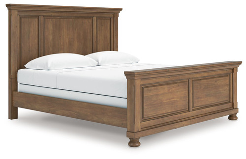 Feddinger - King Panel Bed - Medium Brown