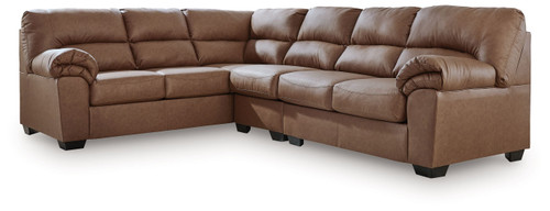 WillowBend - 3-Piece Sectional With LAF Sofa With Corner Wedge - Caramel