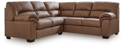 WillowBend - 2-Piece Sectional With RAF Sofa With Corner Wedge - Caramel