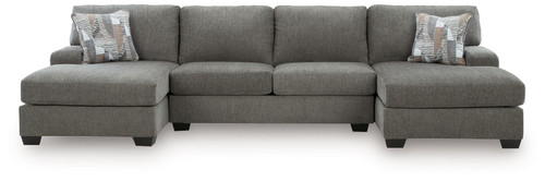 Clarington - 3-Piece Sectional With Double Chaise - Greystone
