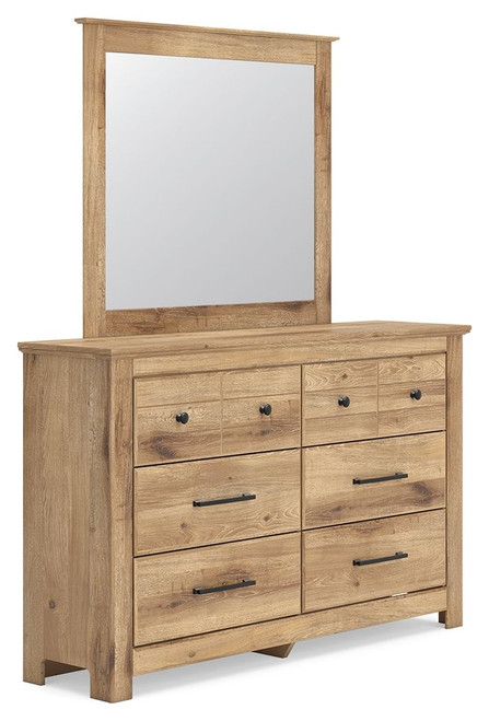 Makidern - Dresser And Mirror - Tan