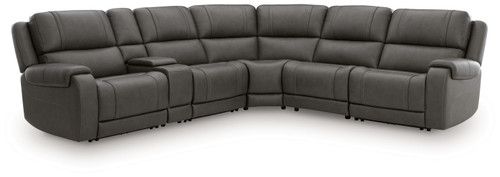 5Z - Pittson - 6-Piece Power Reclining Sectional With Storage Console - Anchor