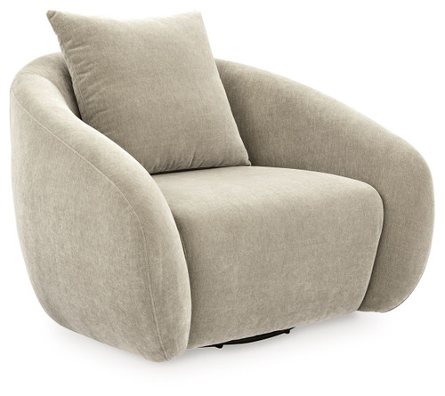 Yahya - Swivel Accent Chair - Pebble