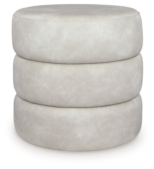 Ummi - Swivel Accent Ottoman - Bone