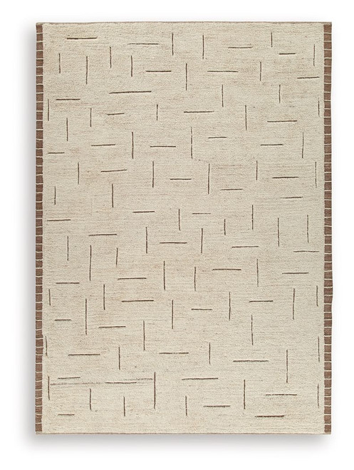 Clayman - 9' x 12' Rug - Beige / Brown