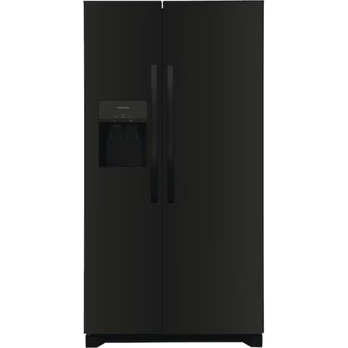 25.6 Cu. Ft. Standard-Depth 36-in Wide Side-by-Side Refrigerator with Ice Maker & Water and Ice Dispenser in Black