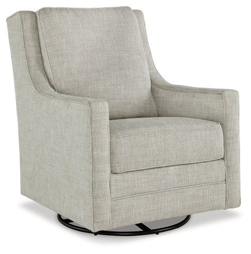 Kambria - Swivel Glider Accent Chair - Fog