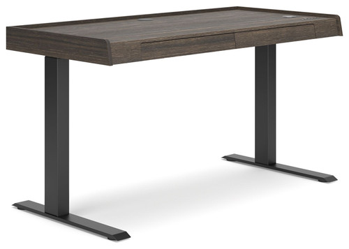 Zendex Dark Brown Adjustable Height Desk