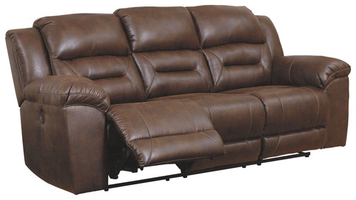 Stoneland Chocolate Reclining Power Sofa