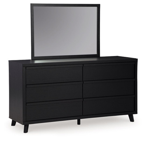 Danziar - Dresser And Mirror - Black