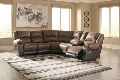 Nantahala Coffee Zero Wall Recliners 6 Pc Sectional