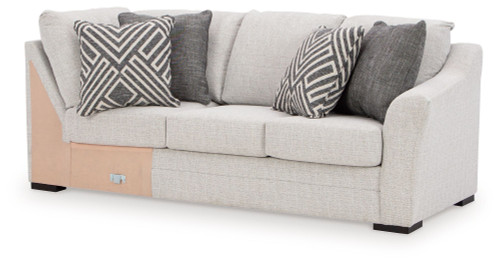 Koralynn - Raf Sofa with Corner Wedge - Stone