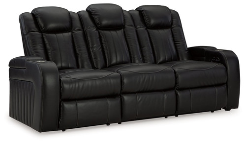 Caveman Den - Power Reclining Sofa With Adj Headrest - Midnight