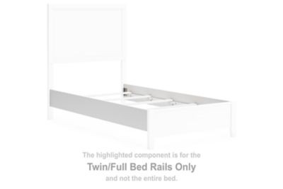 Binterglen - Twin/Full Bed Rails - White