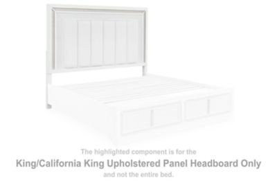Chalanna - King/California King Upholstered Panel Headboard - White